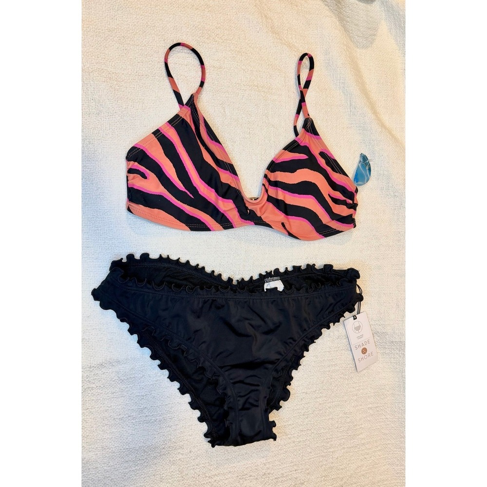 NEW ! mix & match Bikini set - lined bikini top & Ruffle Cheeky Bikini Bottom